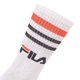 thumbnail image 3 of FILA Unisex Calcetines 3 pares - Calle, Deporte, Estilo de vida, Juego de calcetines, Rayas, 35-46 Weiß 35-38 (3-5 UK), 3 of 3