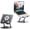 Soccer Cutout - Gray, variant on Laptop Stand for Desk - -Metal   Stand & Laptop Riser, 360? Rotatable & Adjustable & Foldable, Laptop Holder for MacBook Pro/Air,  XPS, , Notebooks (10-17.3"), Gray
