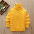 thumbnail image 3 of Fesfesfes Kids Sweaters Size 14-16 Fashion Girl And Boy Children Casual Long Sleeved Warm Turtleneck Thickened Over Sweater, 3 of 8