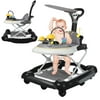 Activity Baby Walker with Removable Toy Tray,Music - Unisex，Black