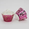 thumbnail image 2 of 50Pcs Wrapper Cup Cupcake Liner Case Muffin Wrap Paper Wedding Party tres Gloria Envoltura de la magdalena, 2 of 7