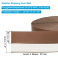 thumbnail image 2 of REGALWOVEN Weather Stripping Door Seal, Sealing Foam Tape Single Sided Strip Brown 20feet x 1.4inch, 2 of 5