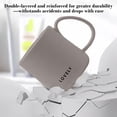 thumbnail image 4 of Dongrere Plastic Coffee Mug, Solid Color Tea Cup with Handle, Simple Drinkware Cup for Home, Office and Cafe Use, 3.3x3.6 Inch, Gray, 4 of 6
