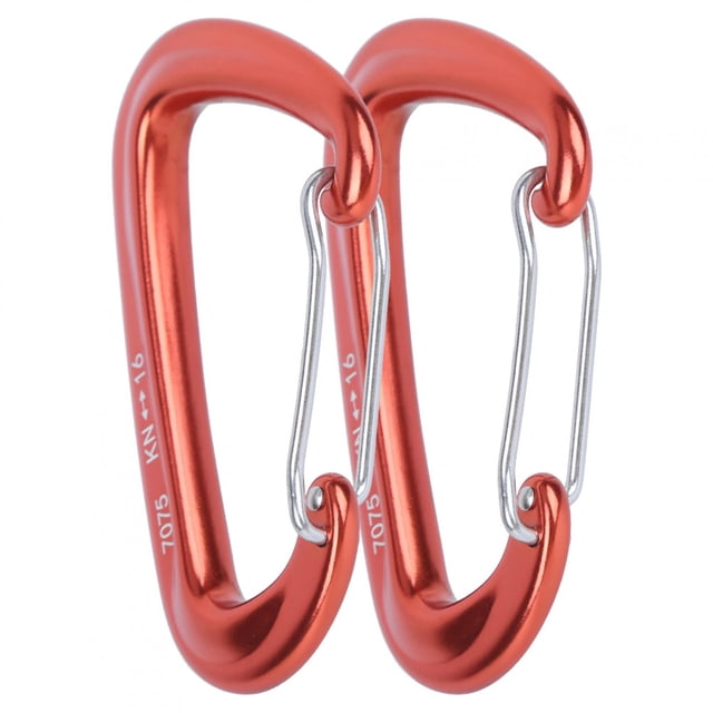 Mousqueton d'Alpinisme, 2pcs Hamac Multifonction Extérieur Alpinisme Sécurité Boucle Crochet Oscillant Atteindre Plus