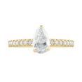 thumbnail image 2 of Unique Moments 1 ct Pear Lab Grown Diamond Engagement Ring 14K Yellow Gold, 2 of 5