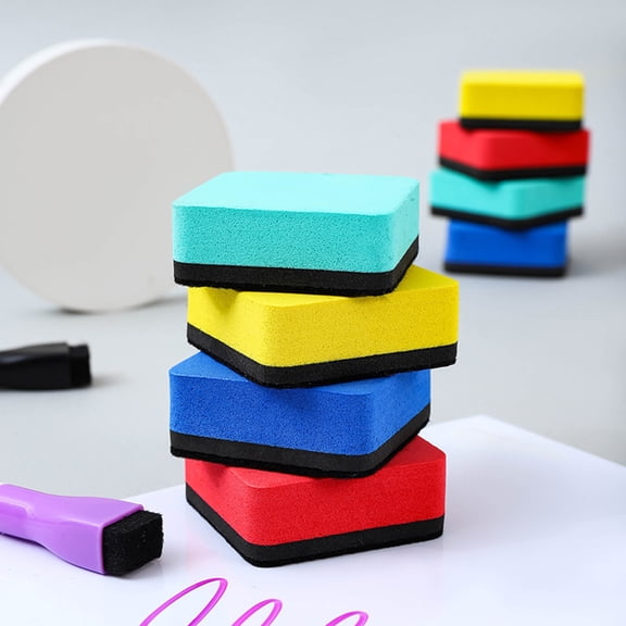 Square Mini Whiteboard Eraser EVA Foam Dry Wipe Cleaner For Classroom Office Home Meeting Presentation