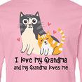 thumbnail image 4 of Inktastic I Love My Grandma Loves Me Cat Long Sleeve Youth T-Shirt, 4 of 5