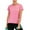 Pink, variant on LELINTA Women's Plus Size Short Sleeve Women Quick Dry Slim Fit Yoga Tops Activewear Sports T-Shirt Pink/ Blue/ Grey, S-3XL
