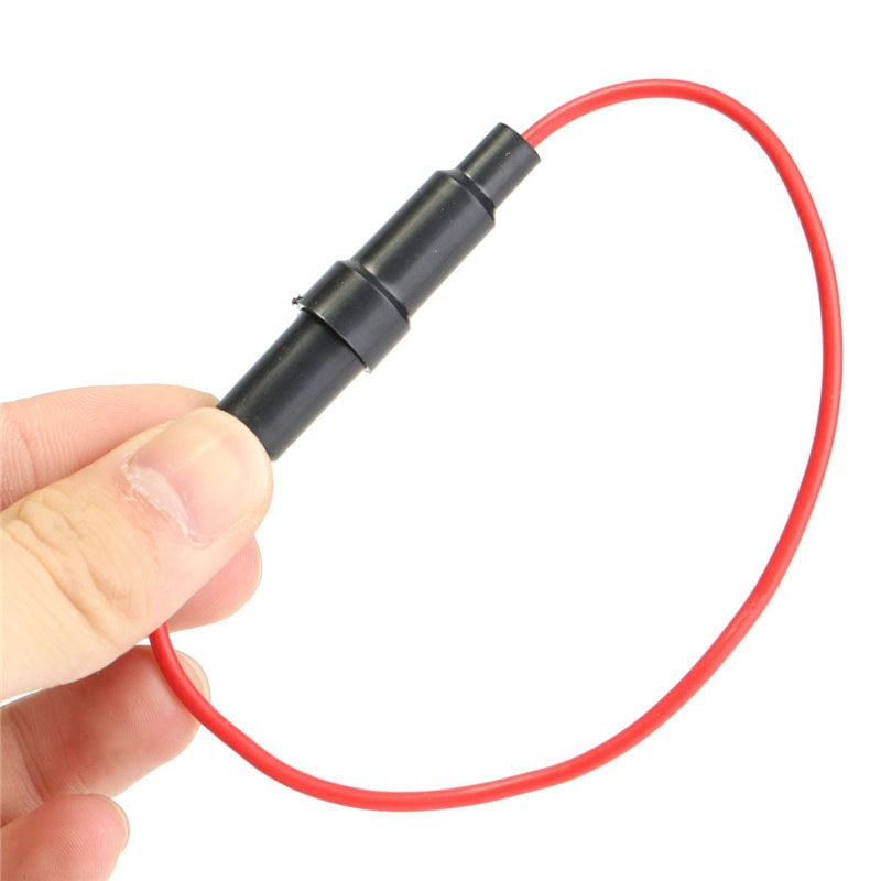 Details about   1-10pcs In Line 5x20mm/6x30mm DIY Fuse Holder Cable Wire Splash Proof Glass AGC 