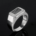thumbnail image 4 of Eclet Jewels 14K White Gold Over Solitaire Rings for Her - 0.8 Ct Round Brilliant Cut Diamond Rings - Men's Rings for Wedding Engagement Gifts - Multi Diamond Silver Sterling Men's Rings for Gifts, 4 of 8