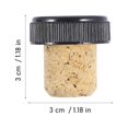 thumbnail image 3 of 24Pcs Wooden Wine Bottle Stoppers Practical Bottle Plugs Replacement Corks, 3 of 8