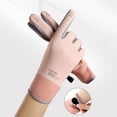 thumbnail image 5 of Gants Longs en Laine Tricotée pour Femmes Demi-Doigt Automne et Hiver Femmes Chauds Manche Froissée, 5 of 5