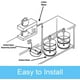 thumbnail image 5 of Sistema de bomba dispensadora de agua VEVOR de 2x5 galones con doble tubo, 5 of 9