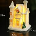 thumbnail image 3 of Christmas Mini Snow House 2025 - LED Lighted Winter Village Cottage with Resin Figurine for Xmas Scene Desktop Decoration, Tiny Ornament, 3 of 5