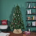 thumbnail image 2 of Northlight 22" Beige Burlap with Rope Christmas Tree Collar, 2 of 3