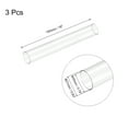 thumbnail image 2 of Plastic Pipe Rigid Tube Clear 0.78"(20mm) ID 0.83"(21mm) OD 6" (150mm) for Lighting, Water Plumbing, Pack of 3, 2 of 6