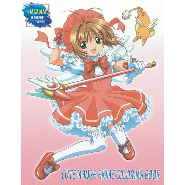 Hasaway Anime Corner: Cute Manga Anime Coloring Book : Beautiful Withches Fairy Magic Fantasy Kawaii School Girls, Hasaway Anime Corner: Cute Manga Anime Coloring Book : Beautiful Withches Fairy Magic Fantasy Kawaii School Girls,