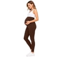 thumbnail image 3 of Sweet Hearts 2-Pack Maternity Leggings for Women- High Waist Maternity Pants Pregnancy Clothes for Women Made in USA, 3 of 7