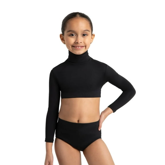 Capezio Turtleneck Long Sleeve Top - Girls