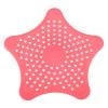 Coladores De Fregadero Limpiador de cocina de PVC suave Sea Star, filtro de fregadero, coladores de drenaje de alcantarillado (rojo)