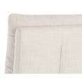 thumbnail image 6 of Sunpan Glenrose 21.5" Modern Fabric Wheeled Dining Chair in Cream, 6 of 7