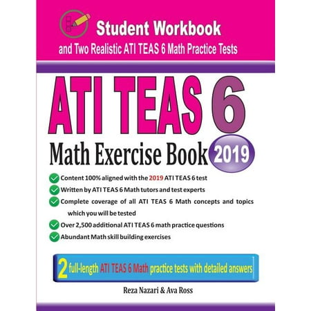 UPC: 9781970036459 | ATI TEAS 6 Math Exercise Book : Student Workbook and Two Realistic ATI TEAS 6 Math Tests (Paperback)