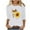 White 1, variant on Hfiengba Women's Sunflower Graphic Tee Floral Printed Crew Neck 3/4 Sleeve Shirts Casual Loose Fit Tops (XL, White 1)