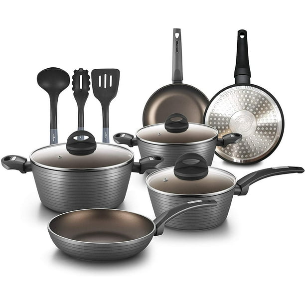 nutrichef 20 piece cookware set