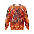thumbnail image 2 of Broave Mens Knit Crewneck Long Sleeve Shirt Halloween Graphic Pullover Casual ,Gothic Skeleton Crew Neck Sweatshirt for Daily Wear & Halloween Party Outfit, 2 of 6