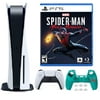 2022 PlayStation_PS5 Gaming Console Disc Version W/Marvel's Spiderman: Miles Morales | Silicone Controller Cover Skin