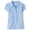 Light Blue, variant on Girls Uniform Short Sleeve Ruffle Pique Polo, Sizes XS-XXL
