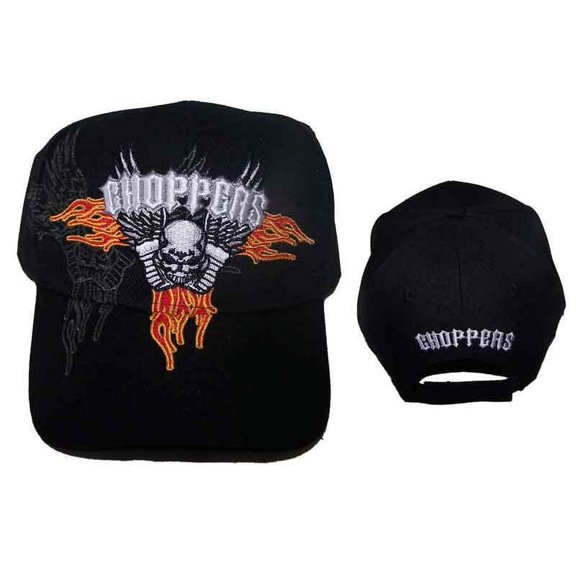 Choppers Skull Embroidered Baseball Caps - Urban Wear - Uni-Sex Style -- FREE USA Shipping--  (7511C4 )