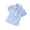 Light Blue, variant on Gyujnb Short Sleeve Collared Shirt Casual Polka Dot Embroidered Top with Decorative Placket (Little Boys, Big Boys),7-8 Years