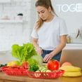 thumbnail image 4 of Tutuviw - Paquete de 12 cestas de plástico para comida rápida, reutilizables, para pan, pollo frito, hamburguesas, sándwiches, papas fritas y frutas, 4 of 8