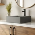 thumbnail image 4 of DV-1V0166 DeerValley 15" x 5'' Bathroom Sink,Black Square Concrete Vessel Bathroom Sink Vessel Sink, 4 of 4