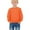Orange, variant on KAUOD Kids Crew Neck Fleece Sweatshirts Long Sleeve Thermal Pullover Sweater Toddler Boys Plain Cotton Shirt Tops Clothes