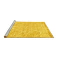 thumbnail image 2 of Ahgly Company Machine Washable Indoor Rectangle Trellis Yellow Modern Area Rugs, 8' x 10', 2 of 4