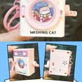 thumbnail image 6 of Colorful Washing Machine Pendant Keychain With Sound ABS Stress Relief Gadget Accessory For Kids And Adults, 6 of 9