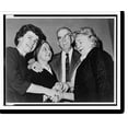 thumbnail image 2 of Historic Framed Print, [May Craig, second from left, with Rep. Martha W. Griffiths, left, Rep. Howard W. Smith, center, and Rep. Katherine St. George], 17-7/8" x 21-7/8", 2 of 9