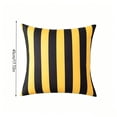 thumbnail image 3 of 1 PC Striped Decorative Throw Pillow Cover, for Living Room Couch Bed Sofa, Striped Home Decor, Soft Cushion Case,17.72×17.72 in（Yellow）, 3 of 9