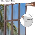 thumbnail image 6 of Landscape Curtains,Nature 3D Scenery View Window Treatments for Living Room, Ocean Beach Blue Sea Nature Scape Curtain 2 Panels,52x84 Inch, 6 of 6
