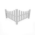 thumbnail image 4 of Vita 49 in L x 49 in W x 44 in H Country Corner Vinyl Picket Fence Accent, White, VA20234, 4 of 7