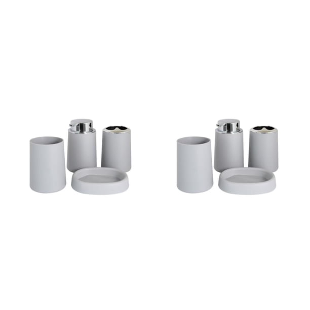 Yuarrent Taza de cepillo de con mango de cepillo de acero inoxidable, Kit de baño duradero y no oxidable, suministros de almacenamiento de Type2 NO2