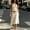 White, variant on Women's Lace Cami Crop Top Asymmetrical Midi Skirt 2 Piece Outfit, White Low Waist Solid Casual Beach Matching Set White XL(XL)