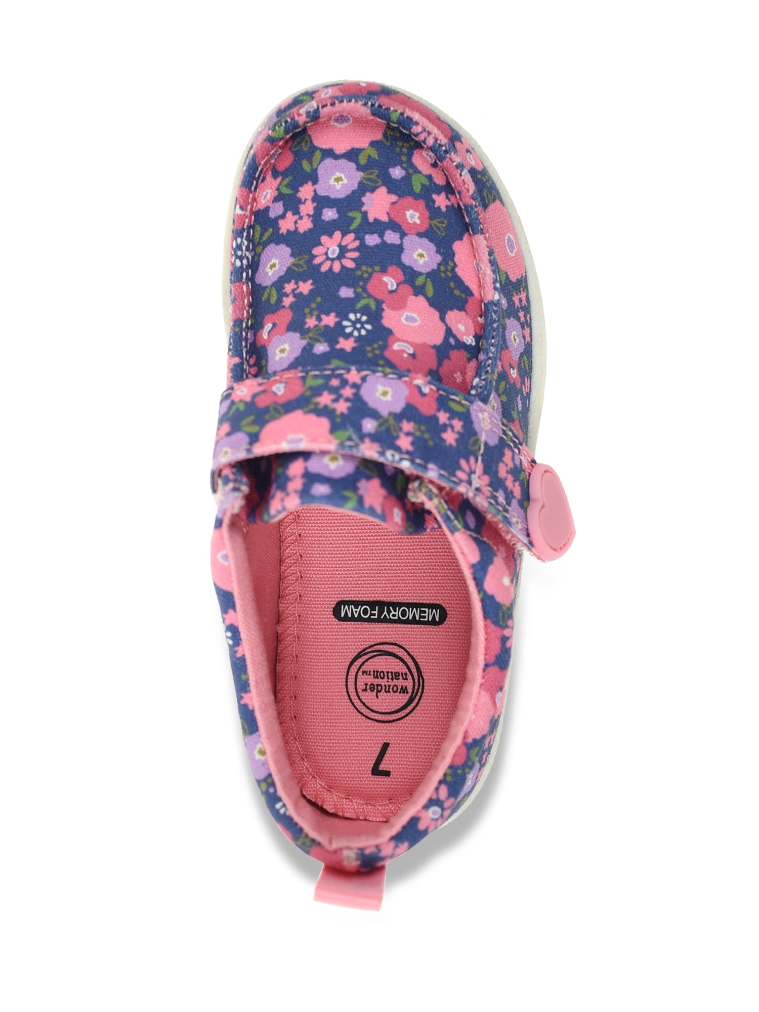 Wonder Nation Toddler Girls Moc Toe Shoes