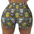 thumbnail image 2 of Naloa Sugar Skulls Biker Shorts for Women Seamless Scrunch Short Women’s Yoga Shorts for Gym Running Sport Shorts-XX-Large, 2 of 8