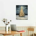 thumbnail image 2 of COMIO Vintage Christmas Tree Canvas Wall Art, Winter Pine Tree Poster, Xmas Tree Prints Painting, Neutral Rustic Winter Picture Prints for Wall Decor Unframed, 2 of 4