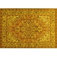 thumbnail image 1 of Ahgly Company Machine Washable Indoor Rectangle Persian Yellow Traditional Area Rugs, 7' x 9', 1 of 4