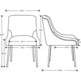 thumbnail image 4 of Black Dining Chairs Set of 2, Upholstered Dining Room Chairs with Gold Legs Modern Velvet Chair Accent Side Chairs for Living Room/Kitchen/Dinner/Patio/Cafe, 4 of 8