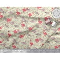 thumbnail image 3 of Soimoi Polyester Crepe Fabric Dots & Flamingo Bird Print Fabric by Yard 52 Inch Wide, 3 of 3
